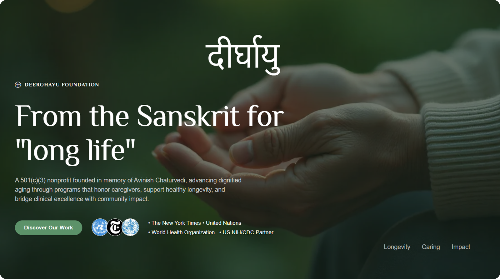 Deerghayu foundation Site